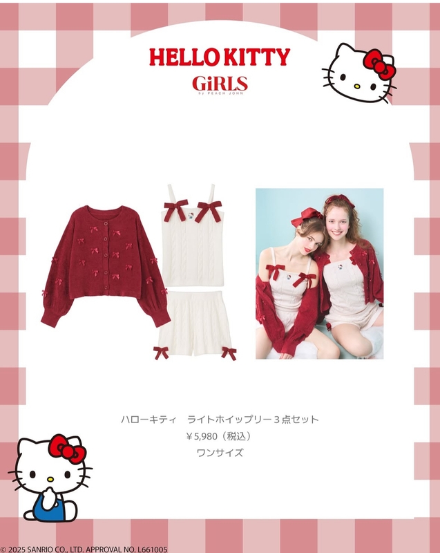 ♡HELLO KITTY x PEACH JOHN♡